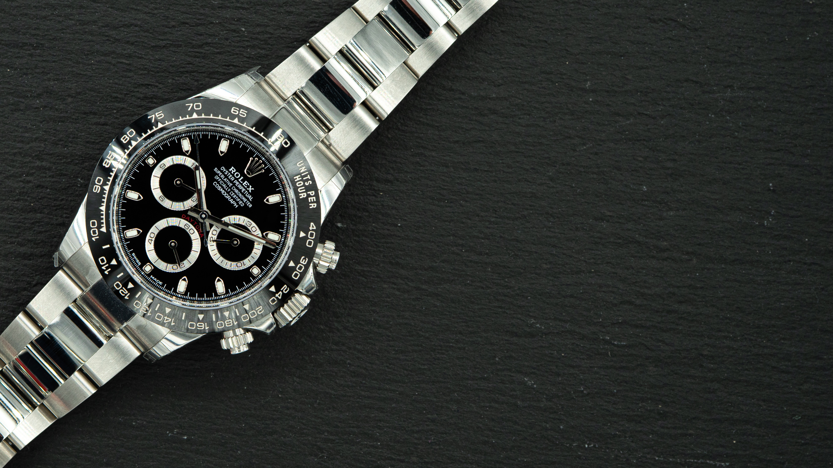Rolex Daytona on slate